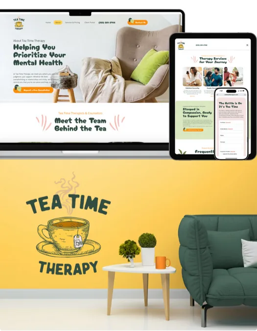 Therapist website — Tea Time Therapy