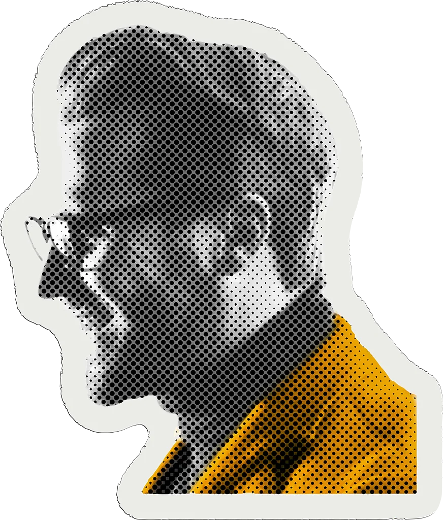 Halftone finance professional illustration