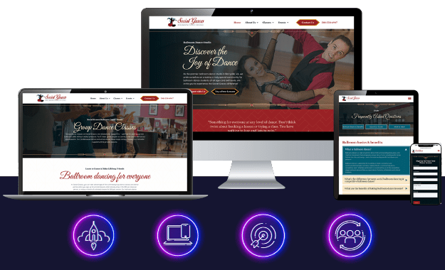 dance and fitness marketing - dance studio marketing agency - social graces ballroom dance studio - berryville virginia - boost local marketing agency