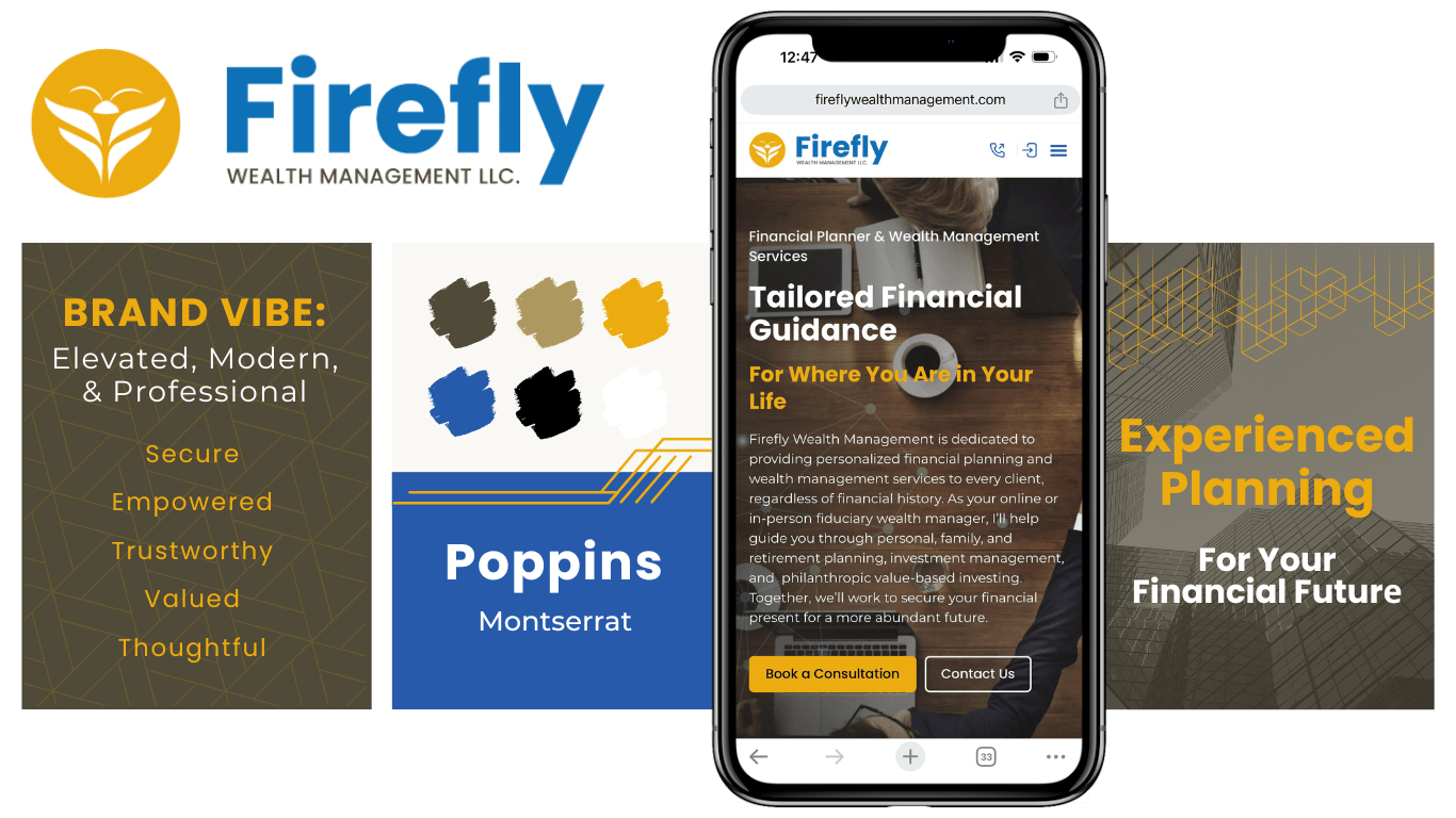 financial advisor marketing agency - firefly wealth management - brand identity - boost local marketing agency