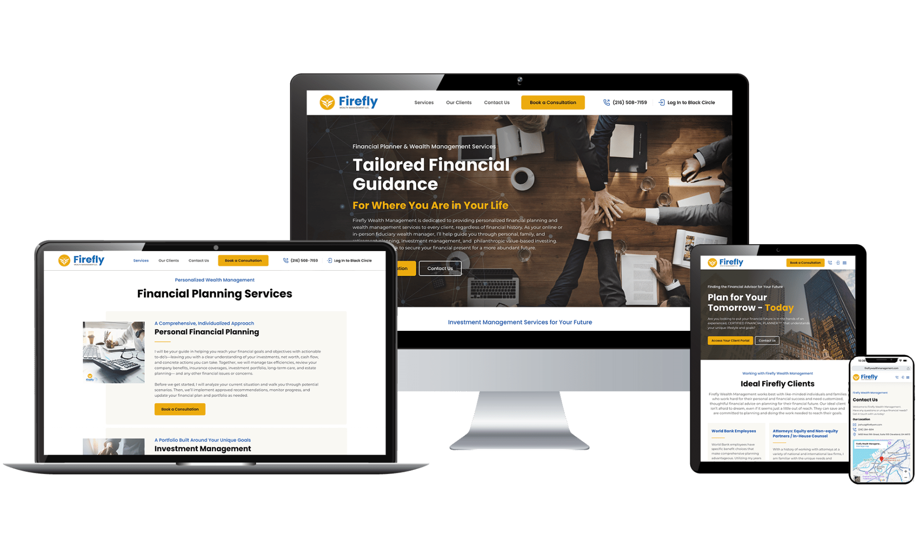 financial advisor marketing agency - boost local marketing agency - firefly wealth management