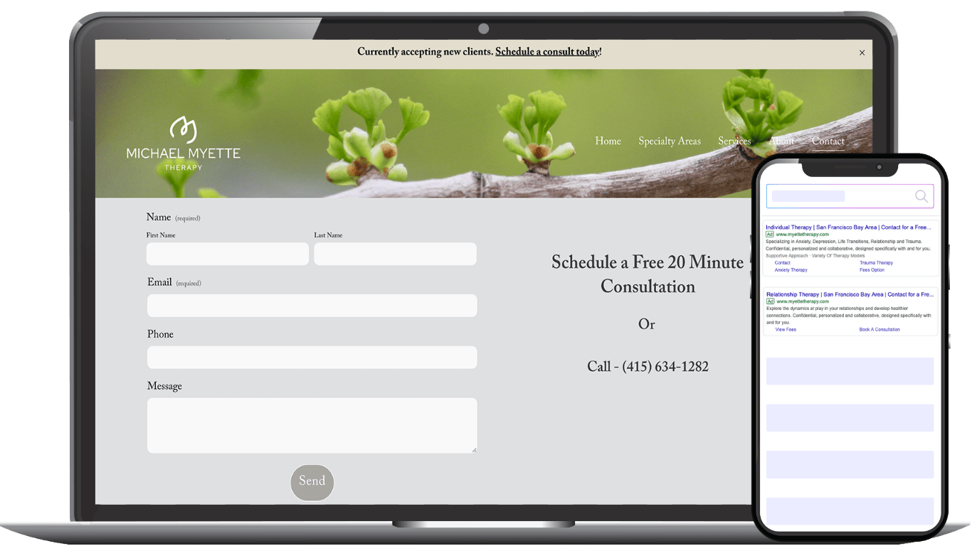 mike myette therapy - san francisco therapists - mental health marketing - boost local marketing agency