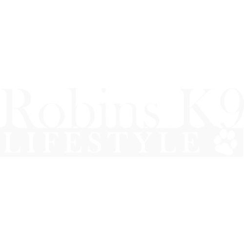 robins k9 - dog trainer marketing logo