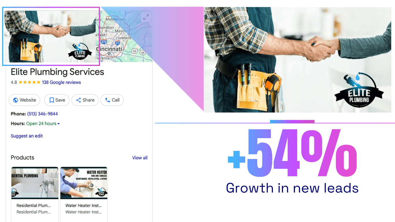 elite plumbing Google Business Profile Branding