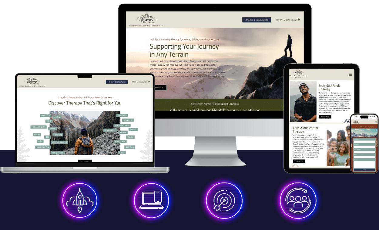 All-Terrain Behavioral Healthcare Group - therapist marketing - boost local small business marketing agency