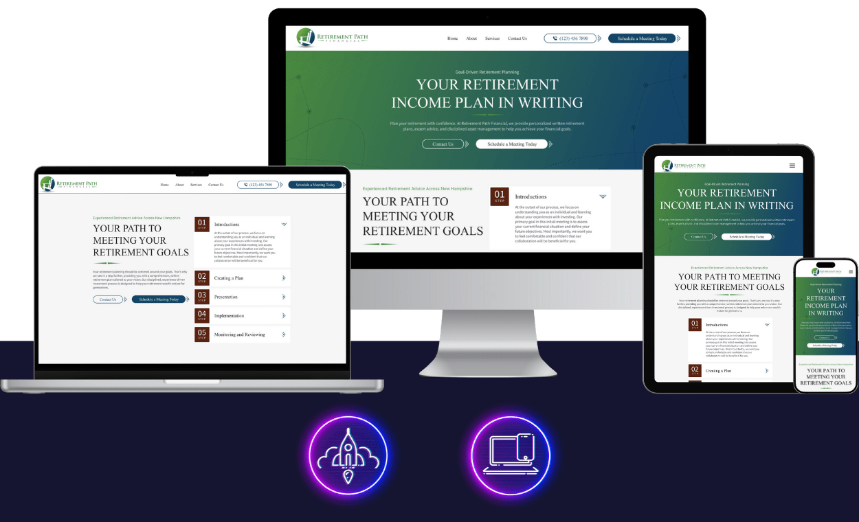 retirement path financial - financial advisor marketing - websites - boost local small business marketing agency
