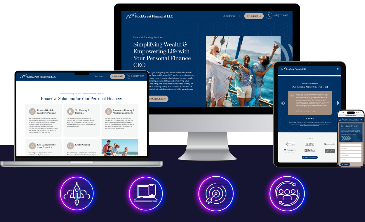 rockcrest financial - accounting marketing - boost local small business marketing agency