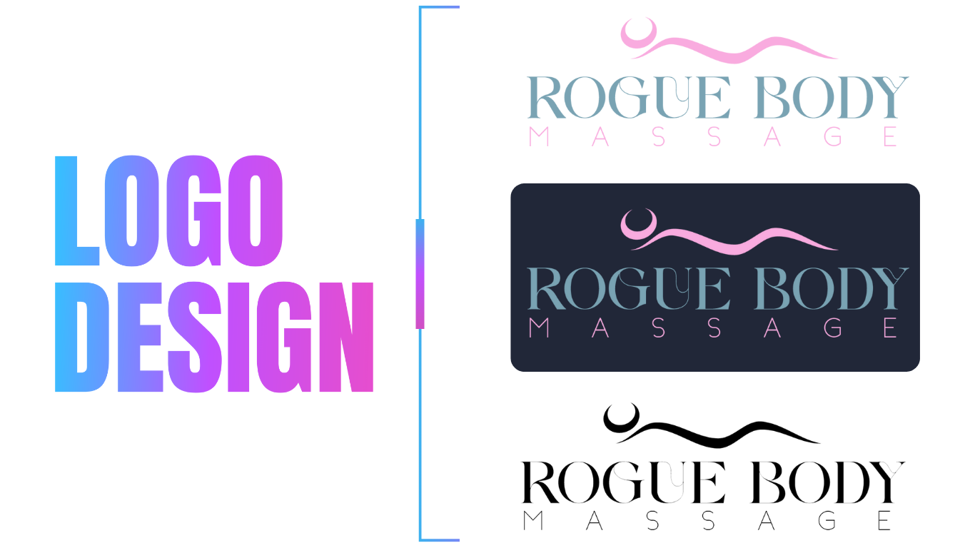 rogue body massage - logo design