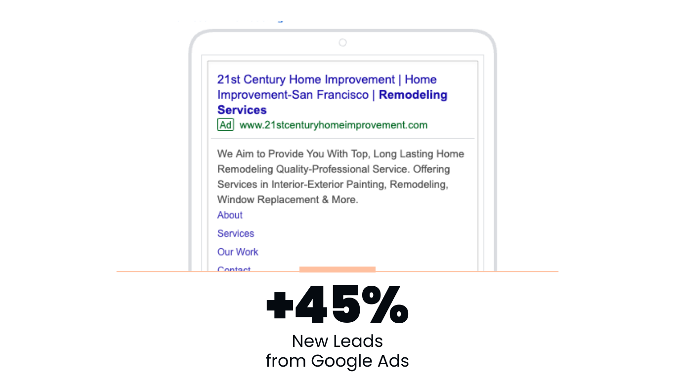 21st century home improvement - google ads