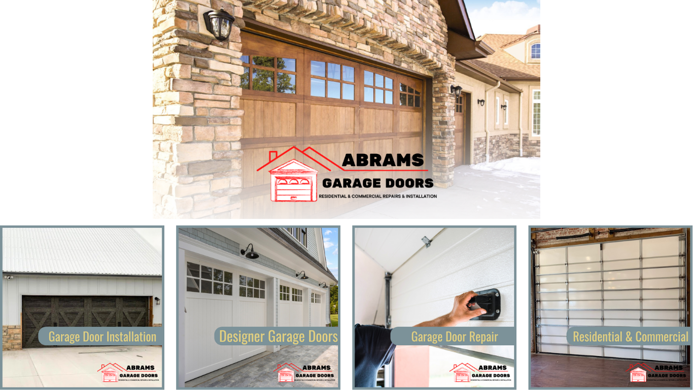 abrams garage doors - google business profile design