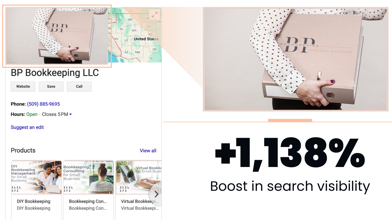 bp bookkeeping - google business profile