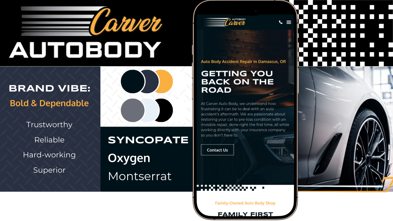 carver autobody - branding