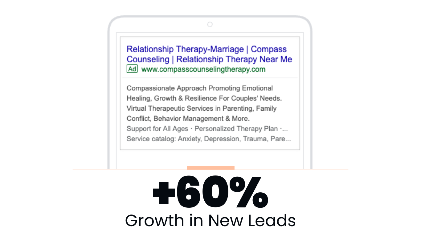 compass counseling - google ads