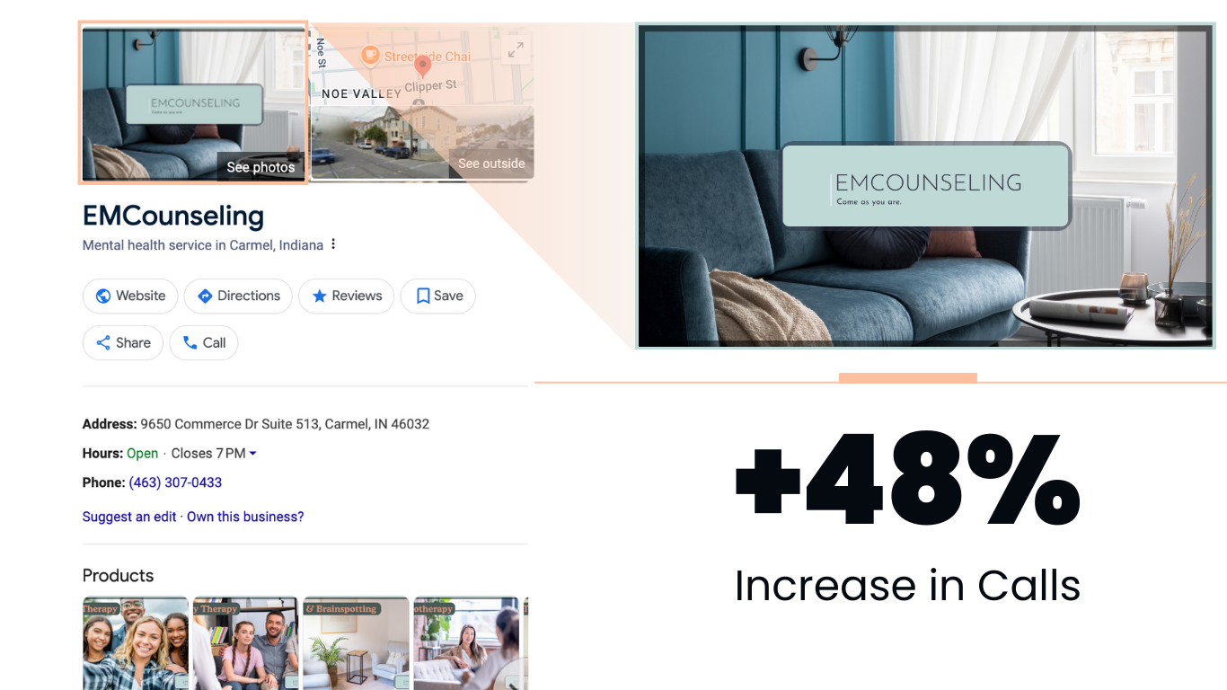 emcounseling - google business profile branding