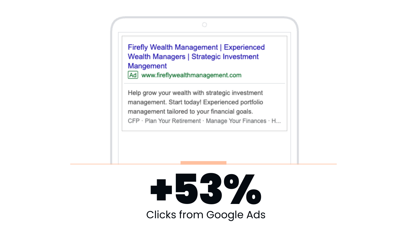 firefly wealth management - google ads