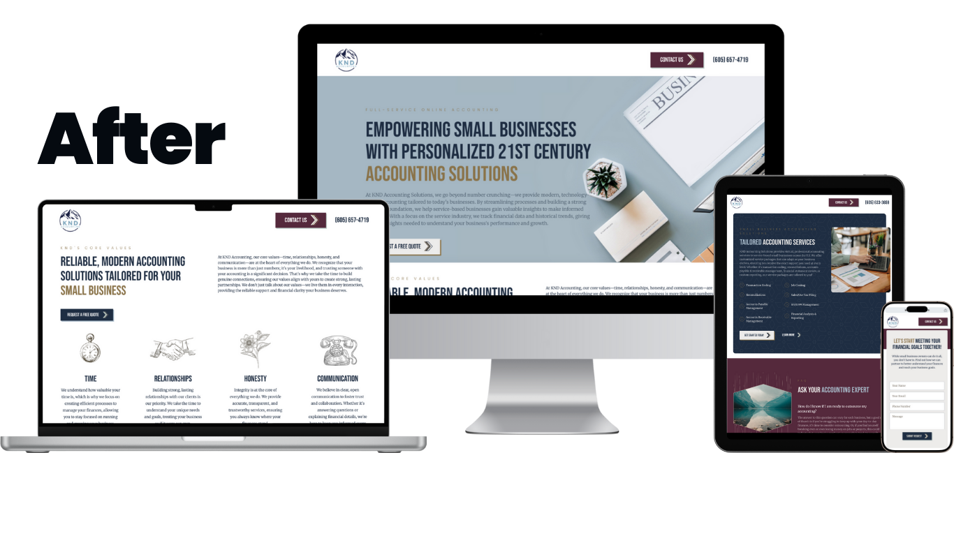 knd accounting - web design