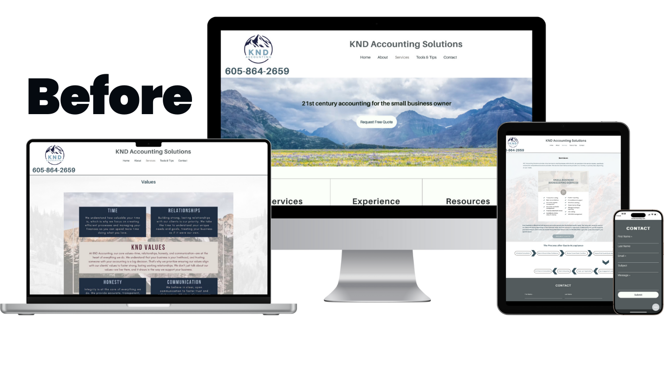 knd accounting - web design