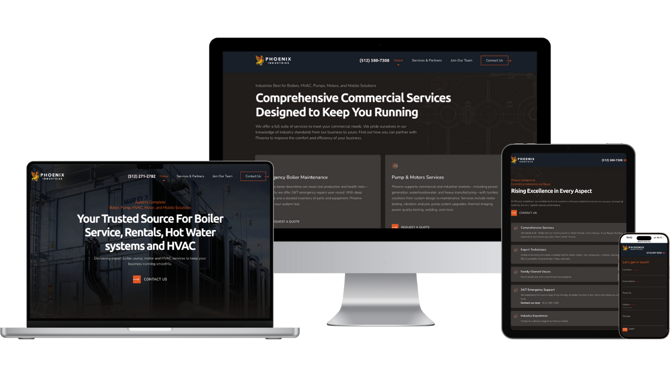 phoenix industries - web design