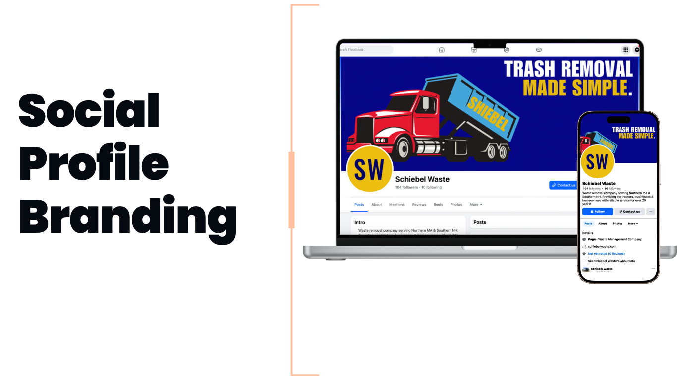 schiebel waste - social profile branding