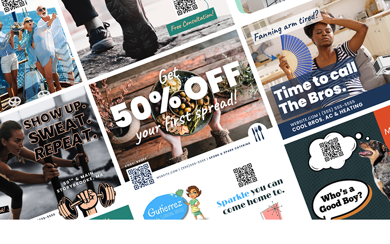 boost local direct marketing services - service card - direct mail