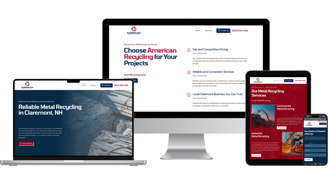 american recycling - web design