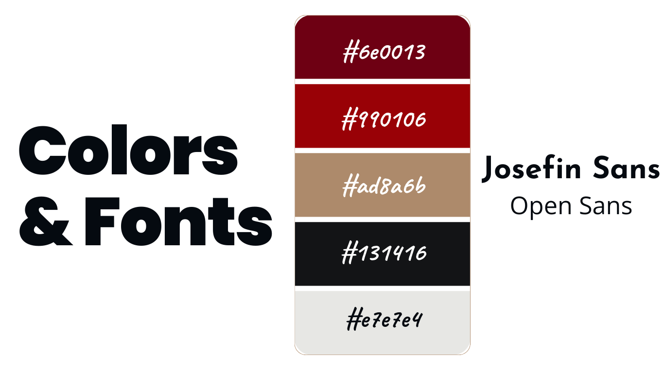 Red Leaf Bookkeeping - colors & fonts