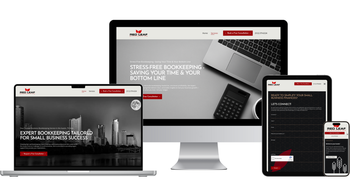 Red Leaf Bookkeeping - website