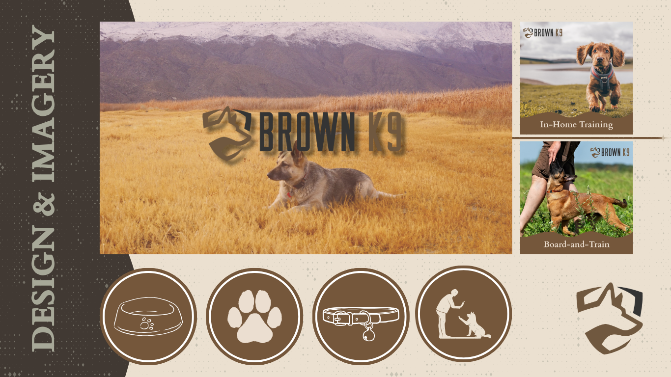 brown k9 - dog trainer marketing - local service business marketing