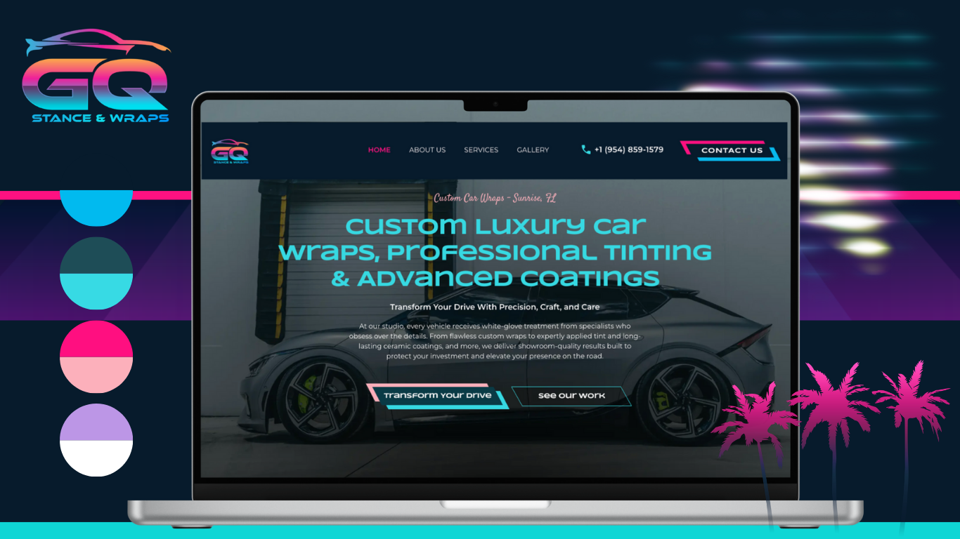 gq stance & wraps - auto business branding
