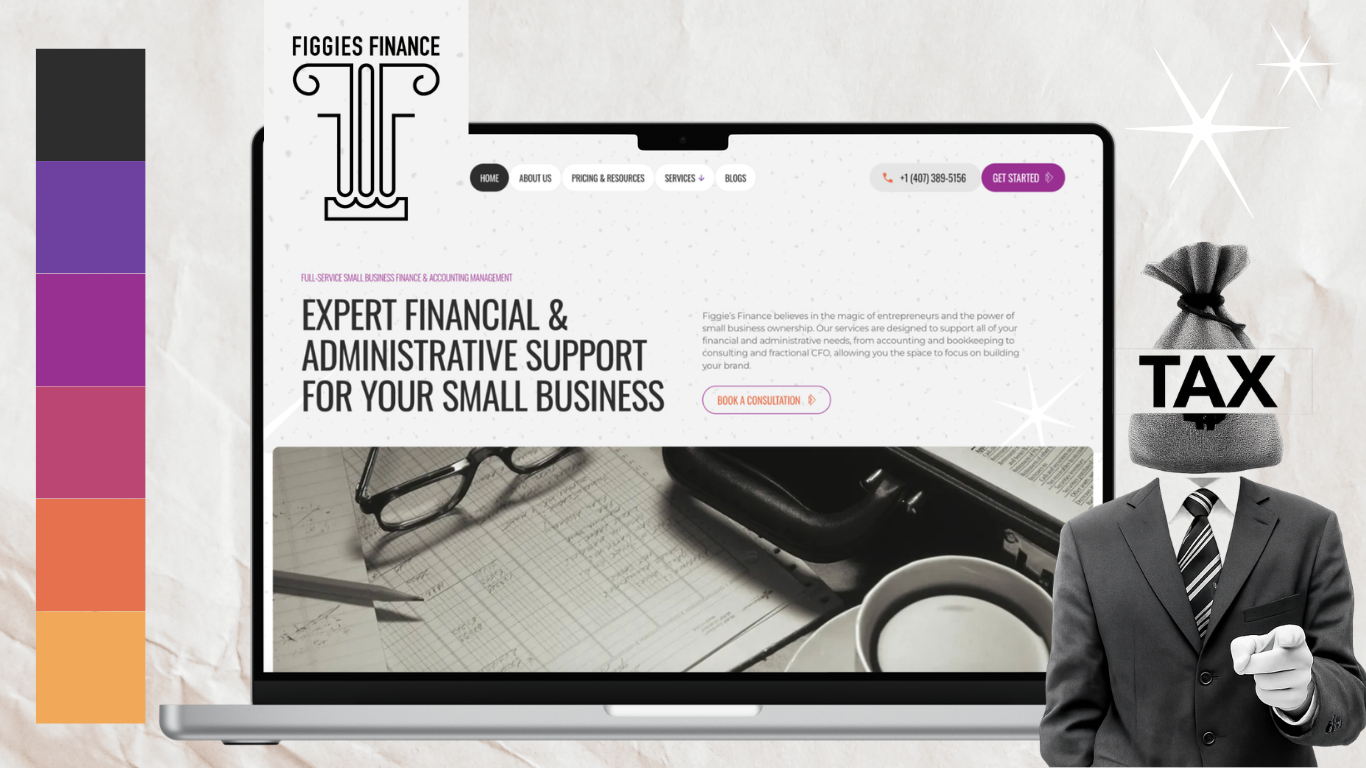 figgies finance - financial services branding