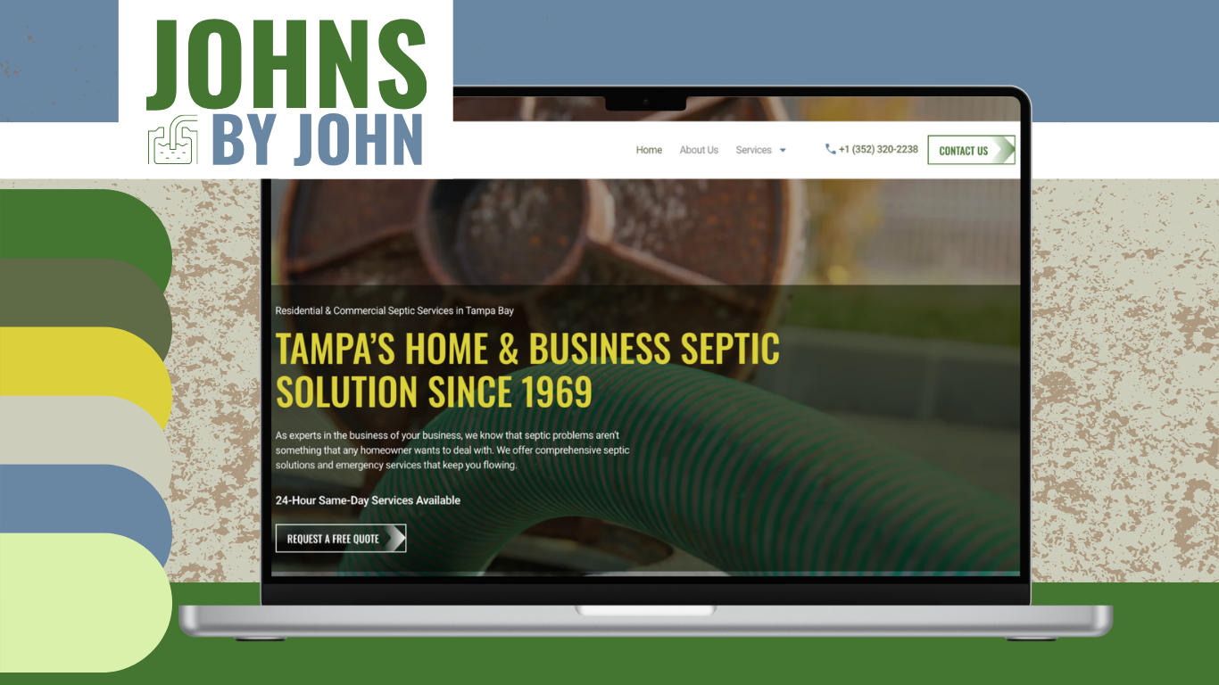 johns by john - septic company marketing case study - branding