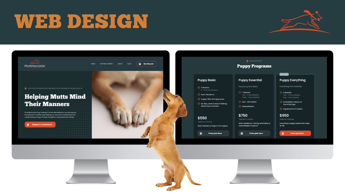 mutthaviorist - dog trainer marketing case study - branding