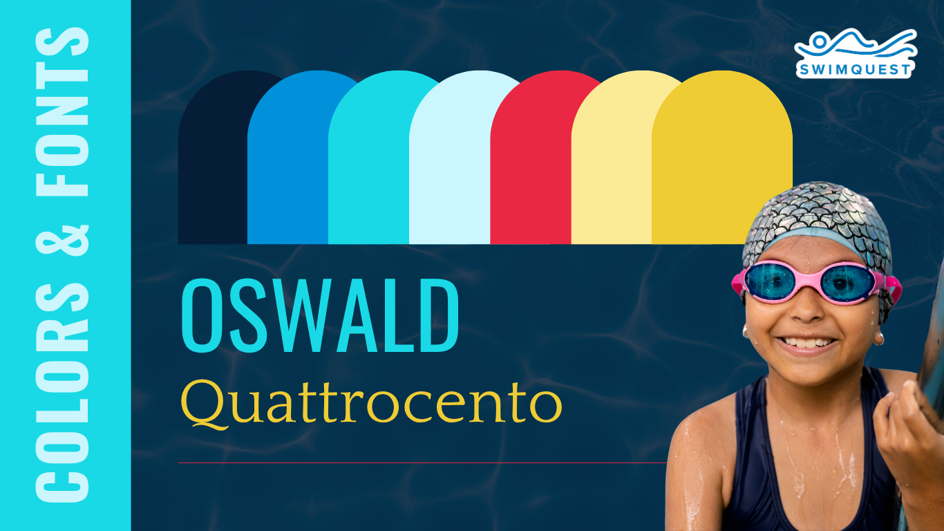 swimquests swim school - marketing case study - swim school branding