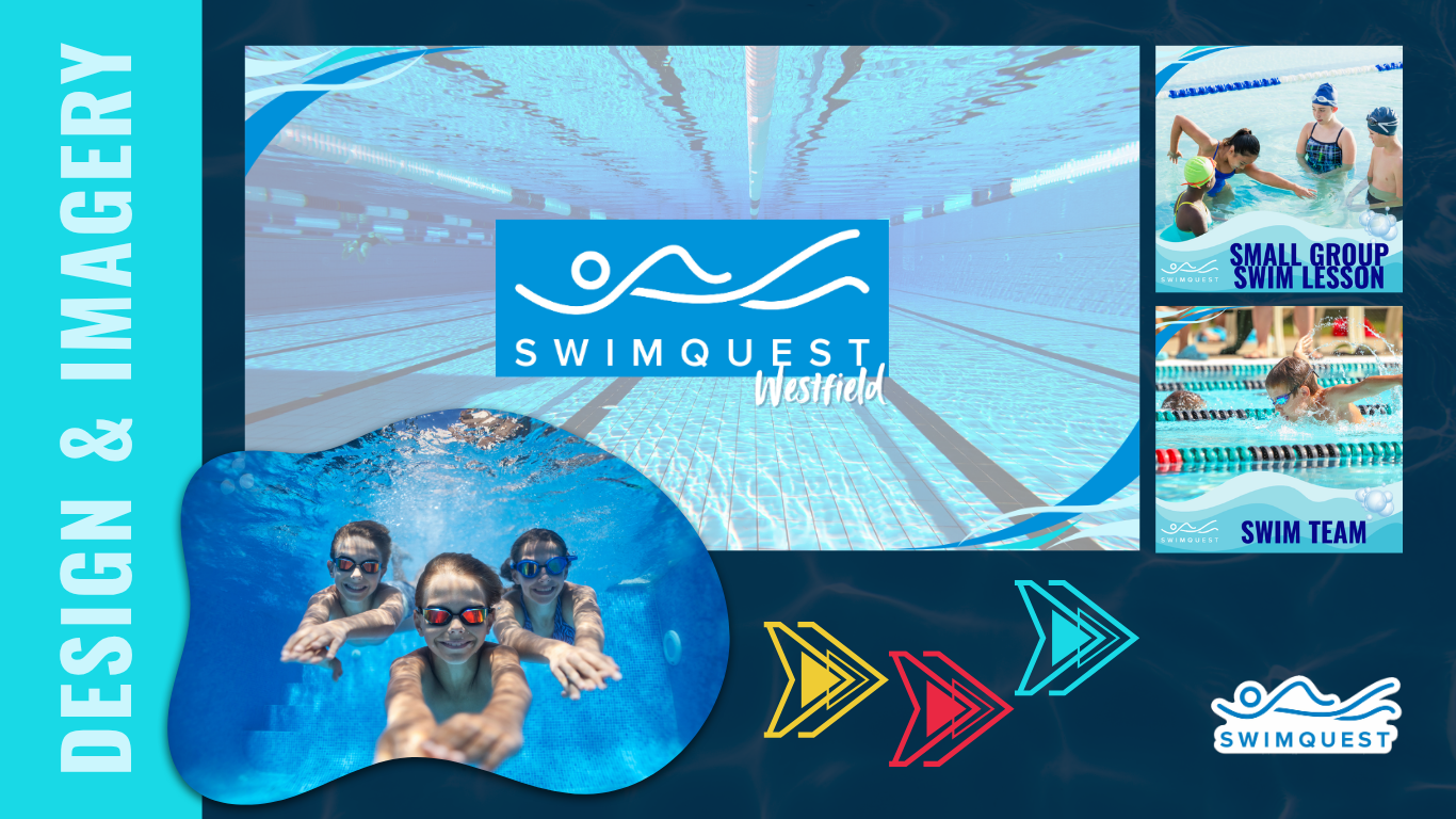 swimquests swim school - marketing case study - swim school branding