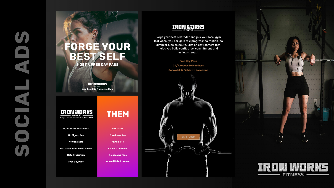 iron works fitness - marketing case study - fitness branding